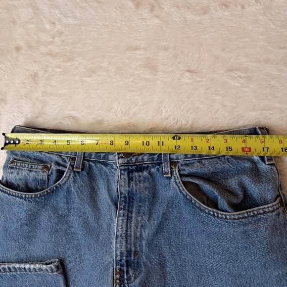 Eddie Bauer Vintage 90s Relaxed Fit Jeans 34x29 Light Wash - Picture 2 of 10